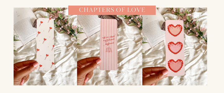 valentines day bookmarks 3 romance inspired bookmarks for romance novels and romance book lovers. Pink and red girly feminine aesthetic 