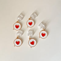 close up heart bubble kindle charms cute kindle charms for book lovers dust plug charms for kindle or phones