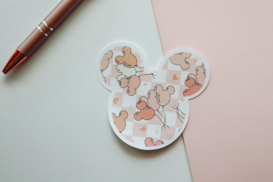 Magical Mouse Ear Balloons Vinyl Sticker