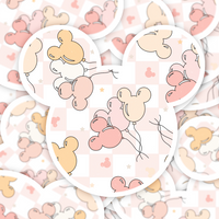 Magical Mouse Ear Balloons Vinyl Sticker