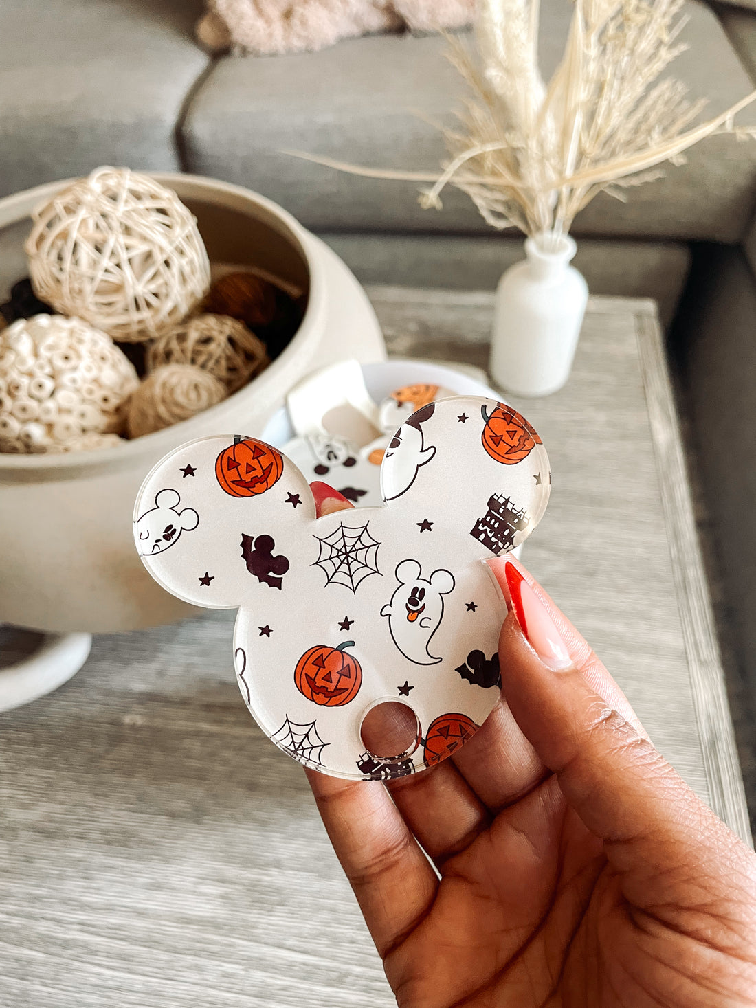 Halloween Ghosts Tumbler Topper Magical Mouse Ears | Tumbler Accessories