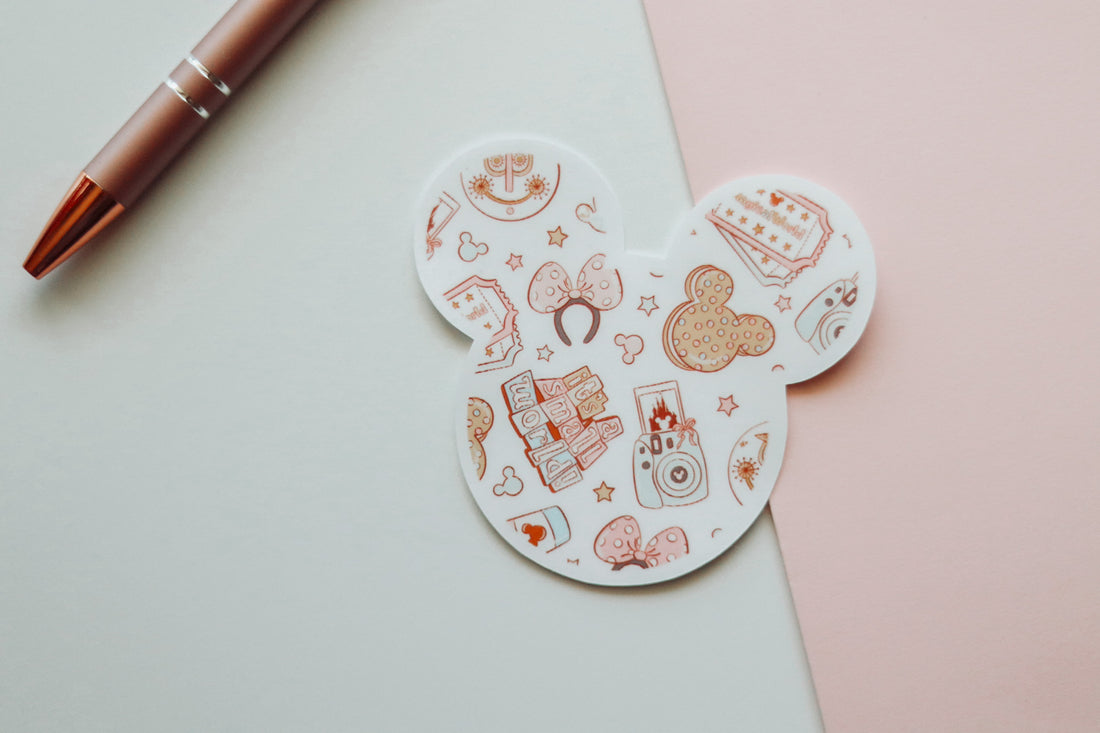 Small World Mouse Ears Vinyl Sticker